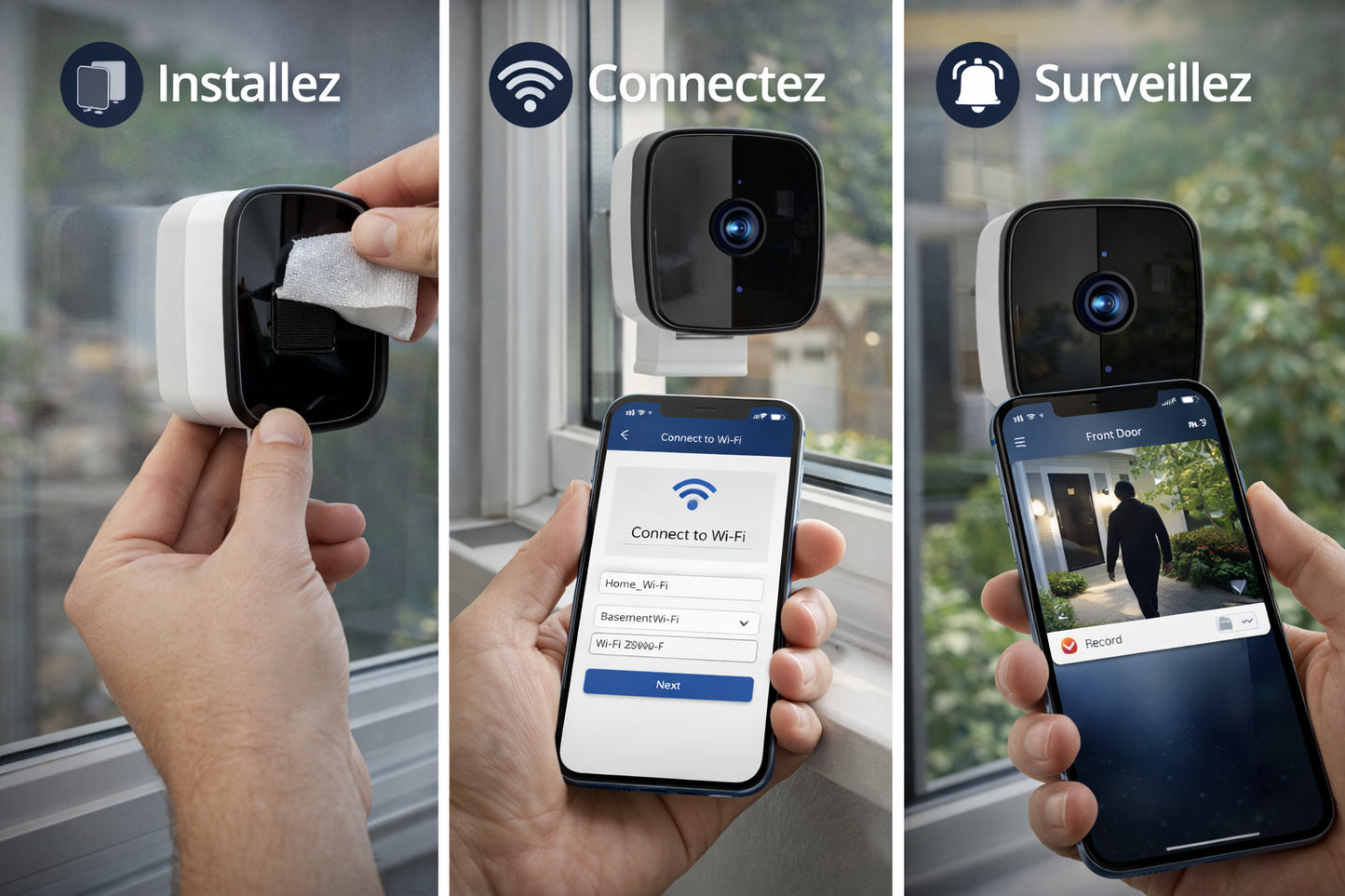 SÉCURPRO™ Caméra de surveillance intelligente